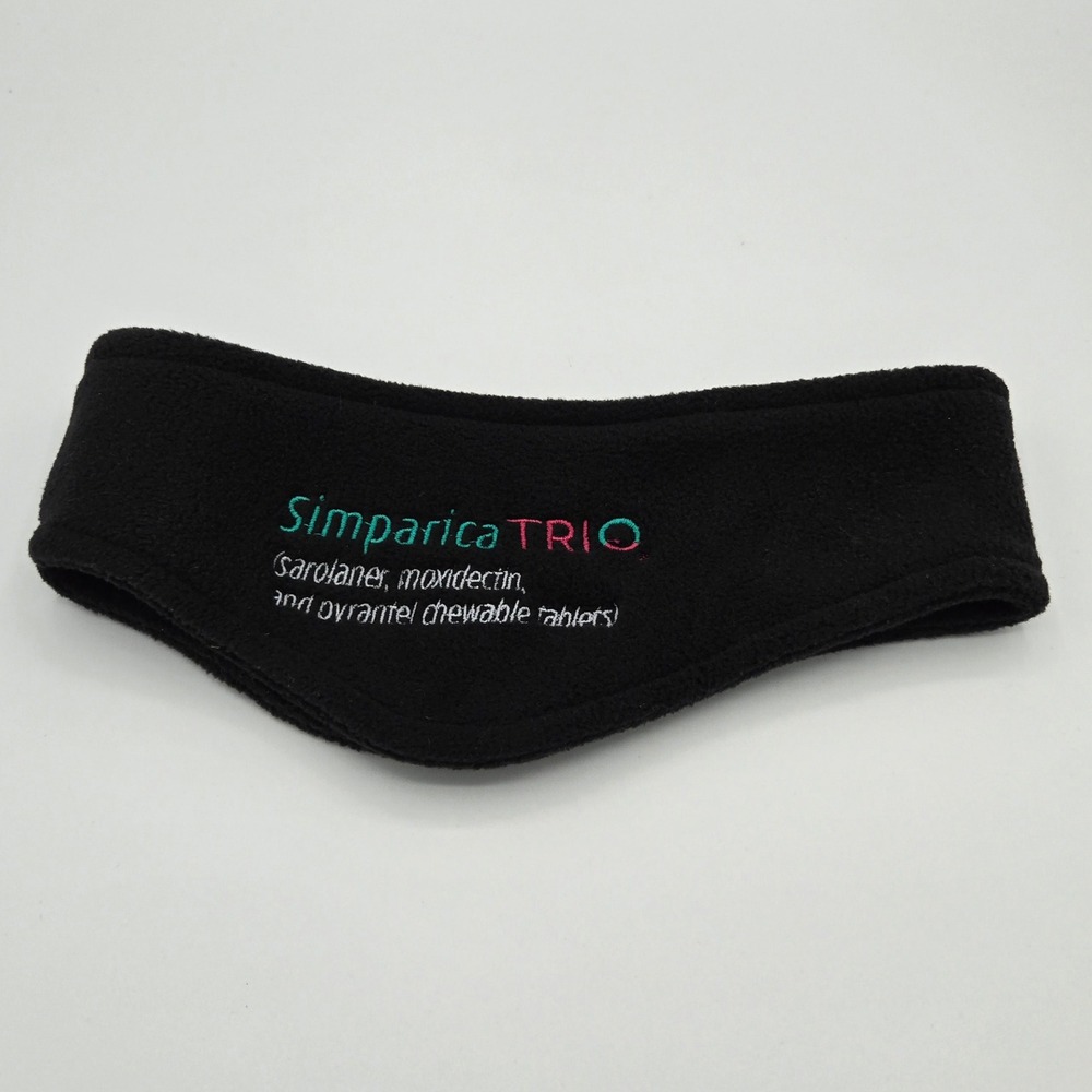Port Authority Simparica Trio Promo Black Fleece Ear‎ Warmer Headband Logo